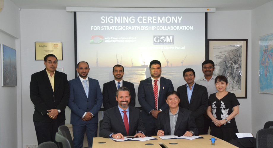 SIGNING CEREMONY-OMAN DRYDOCK COMPANY & GLOBAL OFFSHORE & MARINE PTE LTD