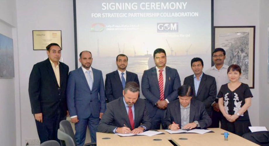 SIGNING CEREMONY-OMAN DRYDOCK COMPANY & GLOBAL OFFSHORE & MARINE PTE LTD