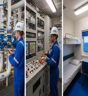 Piping,Electrical and Accommodation